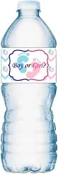 Easy peel and stick water bottle labels, 8.5