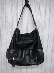 Womens Micheal Kors Black Soft Pebbled Leather Shoulder Bag EUC. Super soft leather Lightly used