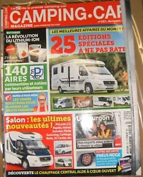 N°257 - Novembre 2013. Camping Car Magazine. Fast sending.