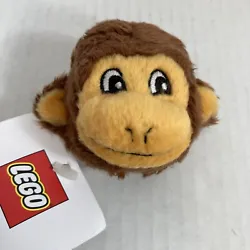 NEW Lego Legoland Mini MonkeyPlush Toy. Finger Puppet Stuffed Animal MonkeyHead.
