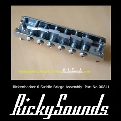 Véritable pont de selle Rickenbacker 6  Livré sans encoche afin de pouvoir sadapter parfaitement à votre guitare....