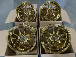 Model: DS02. Size: 18x9.5. Color: Gold Vacuum. This does not include tires, lug nuts, valve stems, TPMS or hub rings. 4...