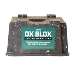 The OX BLOX™ Trailer Jack Block is the strongest trailer support block on the market. You wont find anything else...