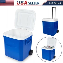 1X Ice Chest Cooler. 60 quarts / 56 liters / 90 Cans. Color: Blue. Self-draining drink holders keep your beverages...