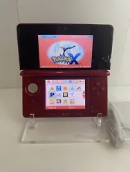 Nintendo 3DS System - Flame Red - Refurbished. Comes with console and charger only. The system has been fixed up with...
