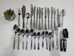 Mixed Lot Of Vintage Silverware 26 Pieces. Shipped with USPS Ground Advantage.