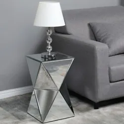 The FCH Density Board With Mirrored Irregular Nightstand is a stylish and portable item for your house. It uses high...