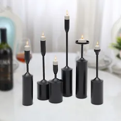 Specification     Material: Iron Color: Black Finish Type: Painting Style: Modern Shape: Pillar Number of Pieces: 6...