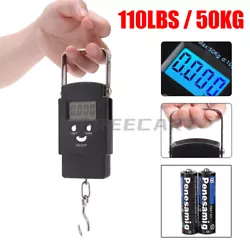 Portable Travel LCD Digital Hanging Scale Luggage Fish Electronic 110lbs / 50kg. Crafted from premium stainless steel,...
