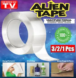 Alien Nano Tape Double Sided Tape Heavy Duty Reusable Removable Adhesive 10FT. Nano Gel Tape is sturdy and durable,...