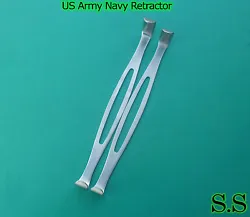 2 SETS US ARMY NAVY RETRACTOR 8.5