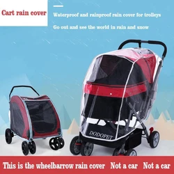 This is the wheelbarrow rain Cover - Not the Stroller! TC series: rear width 50cm side height 64cm length 70cm front...
