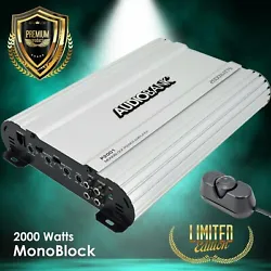 Boost your subwoofer with this 2000W Audiobank Monoblock amplifier. Its 2 Ohm Stable technology, which uses better...