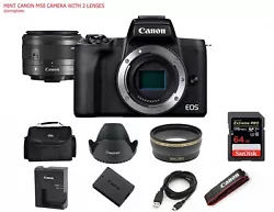 Canon EOS M50 Canon with 2 LENSES AND ACCESSORIES! Canon EOS M50 Body. Turn your EOS M50 into a webcam with the USB...