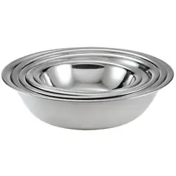 Great for mixing, tossing, whipping, prepping and serving--these Stainless Steel Mixing Bowls are a must for any...