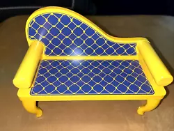 Barbie Sized Wooden Doll Chaise Lounge Wood With Plastic legs.
