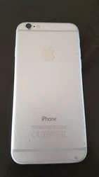 Coque arrière Iphone 6 modèle A1586 argent. (ref.1B22). Expédition sous enveloppe bulles, en lettre suivie gratuite.