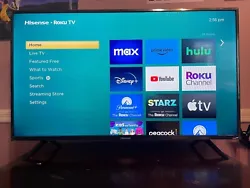 roku tv 40 inch Hisense TV almost new. Condition is Used. Shipped with USPS Ground Advantage.