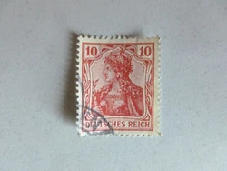 TIMBRE EMPIRE ALLEMAND DEUTSCHES REICH 10. COLLECTION DE MON ARRIERE GRAND PERE. TRES BON ETAT FACE ET DOS.