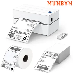 MUNBYN Label Holder for Rolls and Fan-Fold Labels for Desktop Label Printer US. ⚡[Eco-friendly Printer] MUNBYN Label...