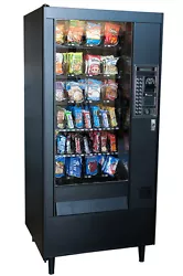 Automatic Product 1-column AP112 snack vending machine. This machine has been fully stripped down and repainted. They...