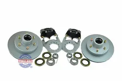 This is Tie Down Engineerings 12 inch Eliminator Vented Integral Rotor Disc Brake Kit for trailers with 6000 lb Axles....