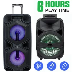 It is ideal for indoor and outdoor party, karaoke, BBQ, speech, and etc. Dual 10