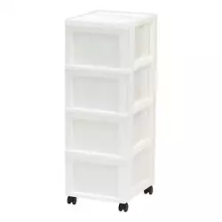 Is your desk overrun with sloppy stacks of paper?. Too much clutter in your craft space?. Four spacious deep drawers...