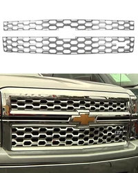 Will only include 2 pieces shown in product image that mount to factory grille on your vehicle. Installs easily within...