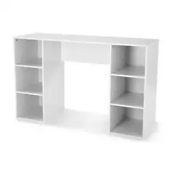 Create the perfect workspace in almost any room with the Mainstays 6-Cube Storage Computer Desk. Mainstays 6-Cube...