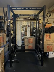Texas Strength Squat Rack And Other Gym Equipment. Full powerlifting gym with Texas strength equipment:* Squat rack...