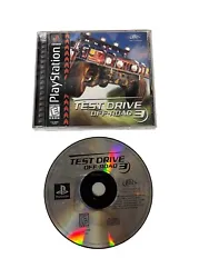 Test Drive Off-Road 3 (Sony PlayStation 1, 1999) PS1 CIB Complete w/ Manual.