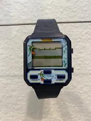 Nelsonic Game Watch FROGGER Electronic Video Arcade Wristwatch. This has been in non-climate controlled storage for...