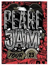 2023 Pearl Jam Tour Poster