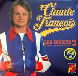 LES INEDITS N°3. CLAUDE FRANCOIS. VINYLE 25 CM ROUGE + CD. NEUF SOUS BLISTER. 1000 COPIES. A1 Ill Be Around (soudain...