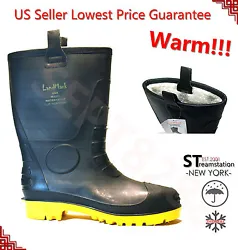 Warm Lined Thermolite Rubber Insulated. High quality LandMark rain boots made of 100% Natural Rubber, Warm...