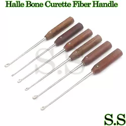 High Quality 1 Set of 6 Pieces Halle Bone Curette Fiber Handle. Halle Bone Curette Fiber Handle 3 mm - 1 pcs. Halle...