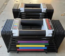 Powerblock Classic 50 adjustable dumbbell set. Used. Good condition. No missing parts. Adjustable from 1.5-50 lbs.Have...