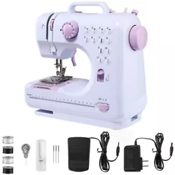 It is portable and suitable for sewing multiple light and thin fabrics. Anti-slip Bottom Pads to ensure the machine...