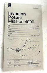 SPACE INVADER “Invasion Potosi Mission 4000” Map ART PRINT Poster Banksy. Unused and from a non smoking home....
