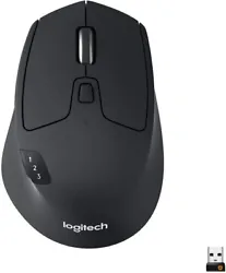 Logitech M720 Triathlon Multi-Device Wireless Mouse, Bluetooth, USB Unifying Receiver, 1000 DPI, 6 Programmable...