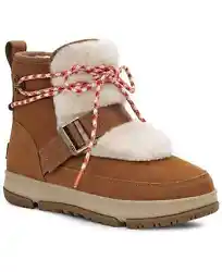 Suede/100% recycled polyester faux-fur upper; UGGplush™ lining; Treadlite by UGG™ midsole; rubber sole.