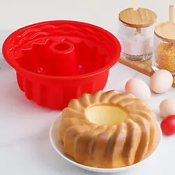 This silicone cake pan lets you create beautiful bundts cakes with no hassle. The flexible and non-stick material makes...