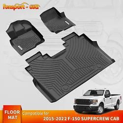 The Floor Mat Liners adopt 3D Scanning technology to keep it perfectly to fit the car. Note:These foot mat are not...