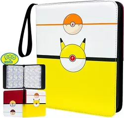 1x 900Cards Pockets Card Binder. 【Premium Quality & Excellent Protection Effect】 Our card binder is crafted from...