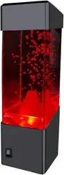 【Mood Light & Cool Decor】The soft red light of the lava lamp and the continuously upwelling red beads vividly...