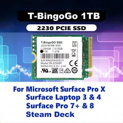 It is your responsibility to ensure this works with your system. PCIe Gen3X4. 1 X 1TB 2230 T-BingoGo SSD. 2: The SSD...
