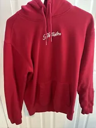 Hollister Red Hoodie, Size Small Men’s. Condition is Pre-owned. Shipped with USPS Priority Mail.