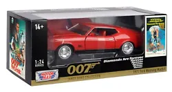 Voiture miniature reproduite � l�chelle 1/24 compatible pour Ford Mustang Mach 1 James Bond Collection 