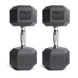 Enhance your workout routine with the CAP Barbell Coated Hex Dumbbell. The Hex shaped dumbbell heads ensure the...